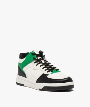 Baskets homme colorées semi-montantes à lacets vue3 - GEMO (SPORTSWR) - GEMO