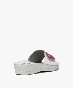 Mules femme confort ouvertes à bride scratch bicolore vue4 - GEMO (CONFORT) - GEMO