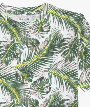 Tee-shirt garçon avec imprimé tropical vue2 - GEMO (JUNIOR) - GEMO