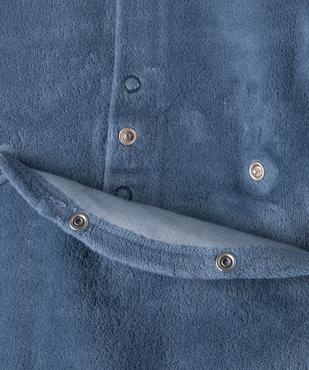 Pyjama en velours à pont-dos pressionné bébé vue2 - GEMO(BB COUCHE) - GEMO