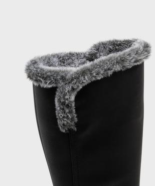 Bottes esprit biker avec fourrure imitation femme - Valentina Baldano vue6 - VALENTINA BALDA - GEMO