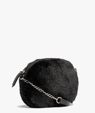 Sac femme ovale en maille peluche vue2 - GEMO (ACCESS) - GEMO