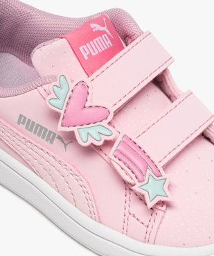 Baskets bébé fille à scratch étoile et cœur - Puma vue6 - PUMA - GEMO
