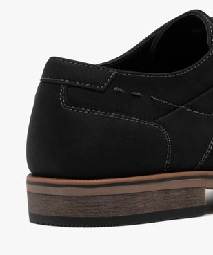 Derbies unis à lacets ronds et jeu de surpiqûres homme vue7 - MARIO BALDANO - GEMO