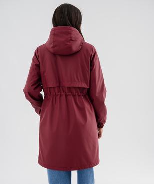 Imperméable à capuche doublé fourrure imitation femme vue4 - GEMO(FEMME PAP) - GEMO