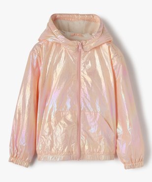 Blouson imperméable fille à capuche avec doublure chaude vue1 - GEMO (ENFANT) - GEMO