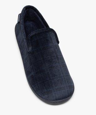 Chaussons homme style charentaises à carreaux - Isotoner vue5 - ISOTONER - GEMO