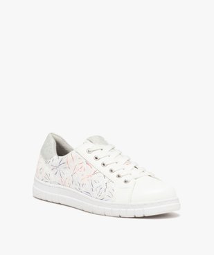 Baskets femme confort à motifs brillants - Softrelax vue2 - SOFTRELAX - GEMO