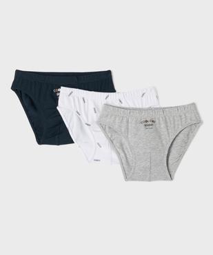Boxer coton stretch rayé garçon (lot de 2) vue1 - GEMO 4G GARCON - GEMO