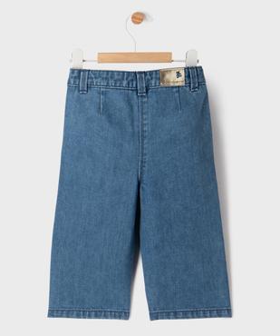 Jean large avec noeud à la taille bébé fille - LuluCastagnette vue4 - LULUCASTAGNETTE - GEMO