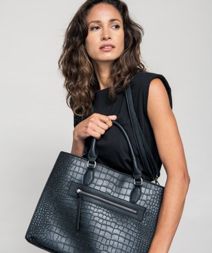 Sac à main femme grand volume à motif animalier vue6 - GEMO (ACCESS) - GEMO