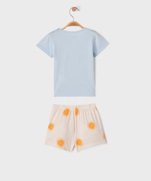 Pyjashort 2 pièces à motif soleil bébé garçon vue7 - GEMO 4G BEBE - GEMO
