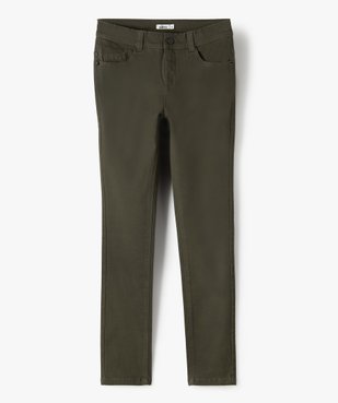 Pantalon garçon coupe skinny en toile extensible vue1 - GEMO (JUNIOR) - GEMO