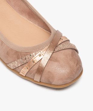 Ballerines femme à talon plat et dessus fantaisie vue6 - GEMO(URBAIN) - GEMO