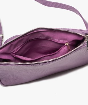 Sac besace femme texturé avec petit porte-monnaie vue3 - GEMO (ACCESS) - GEMO
