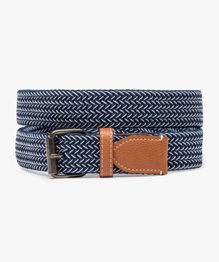 Ceinture homme bicolore tressée élastique vue1 - GEMO (ACCESS) - GEMO