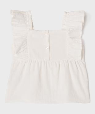 Blouse sans manches à volants coupe ample fille vue4 - GEMO 4G FILLE - GEMO