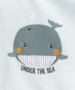 Pyjama en velours 2 pièces avec motifs marins bébé garçon vue3 - GEMO 4G BEBE - GEMO