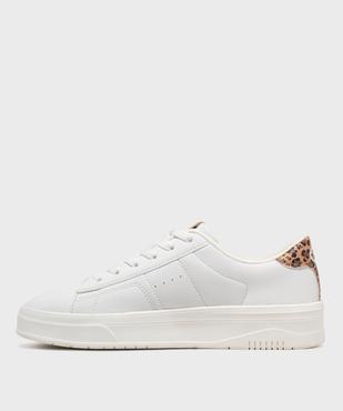 Baskets basses à lacets et motif léopard femme - Champion vue3 - CHAMPION USA - GEMO