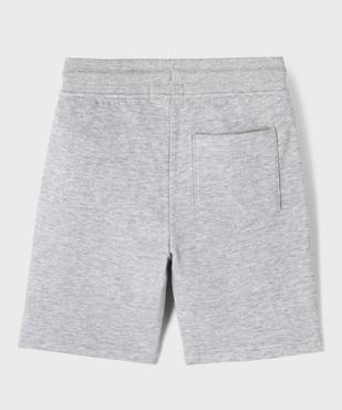 Bermuda en molleton gratté avec taille ajustable garçon vue3 - GEMO (ENFANT) - GEMO