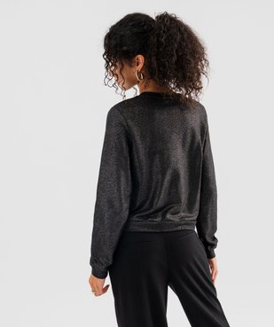 Sweat en maille pailletée femme vue3 - GEMO(FEMME PAP) - GEMO
