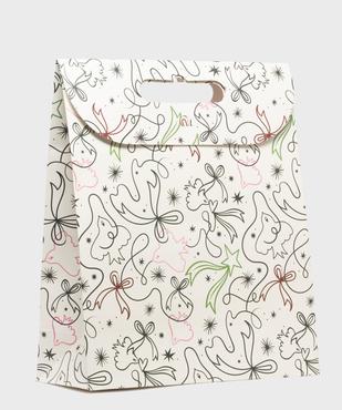 Sac cadeau grand format à motif oiseaux vue1 - GEMO (ACCESS) - GEMO