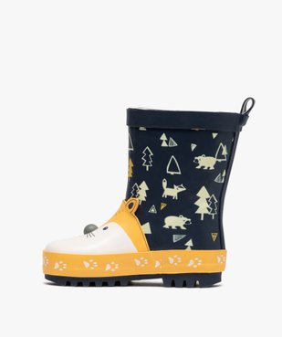 Bottes de pluie bébé 3D renard avec doublure douce vue3 - GEMO(BEBE DEBT) - GEMO