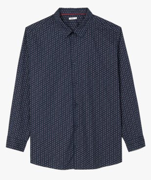 Chemise homme à micro motifs – Repassage facile vue1 - GEMO (G TAILLE) - GEMO