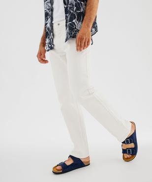 Pantalon en coton coupe Regular homme vue3 - GEMO 4G HOMME - GEMO