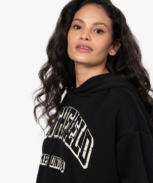 Sweat femme à capuche coupe courte - CAMPS vue2 - CAMPS UNITED - Nikesneakers