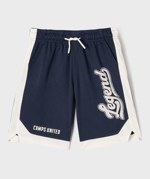 Bermuda de sport bicolore garçon - Camps United vue1 - CAMPS - GEMO