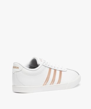 Baskets femme bicolores à lacets – Adidas Courtset vue4 - ADIDAS - Nikesneakers