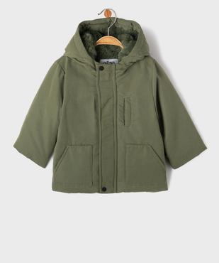 Parka à capuche en matière déperlante avec doublure chaude bébé garçon vue1 - GEMO(BEBE DEBT) - GEMO