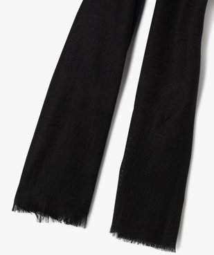 Foulard en maille texturée à petites franges femme vue2 - GEMO 4G FEMME - GEMO