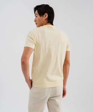 Tee-shirt manches courtes col tunisien homme vue3 - GEMO 4G HOMME - GEMO