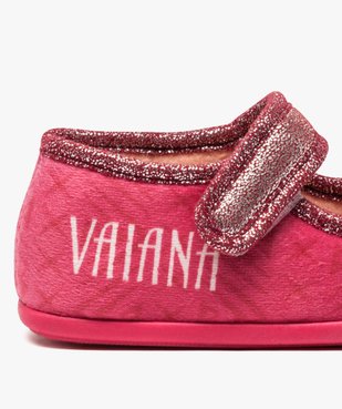 Chaussons fille avec bride à scratch - Vaiana vue6 - VAIANA - GEMO