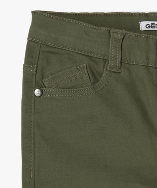 Pantalon garçon coupe skinny en toile extensible vue2 - GEMO 4G GARCON - GEMO