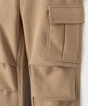 Pantalon cargo en molleton garçon vue3 - GEMO (ENFANT) - GEMO