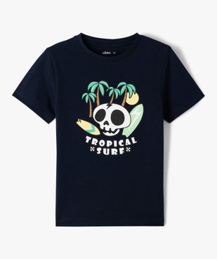 Tee-shirt garçon à manches courtes avec motif sur le buste vue1 - GEMO 4G GARCON - GEMO