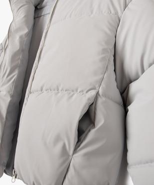 Parka courte à capuche finition mate fille vue3 - GEMO 4G FILLE - GEMO