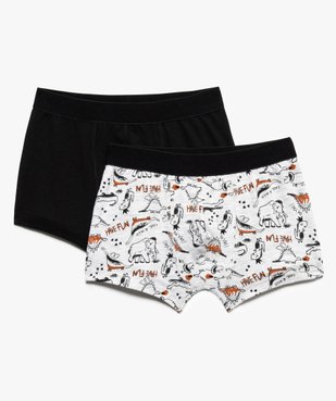 Boxer garçon coton stretch motifs préhistoriques (lot de 2) vue1 - GEMO (ENFANT) - GEMO
