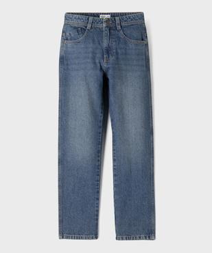 Jean straight en denim délavé garçon vue1 - GEMO (JUNIOR) - GEMO