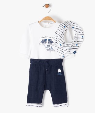 Ensemble bébé garçon 3 pièces - LuluCastagnette vue1 - LULUCASTAGNETTE - GEMO