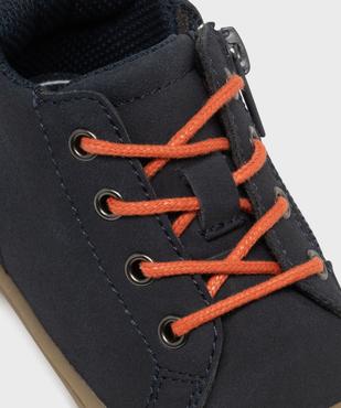 Chaussures premiers pas à lacets et zip bébé garçon – Buggy Shoes vue6 - BUGGY - GEMO