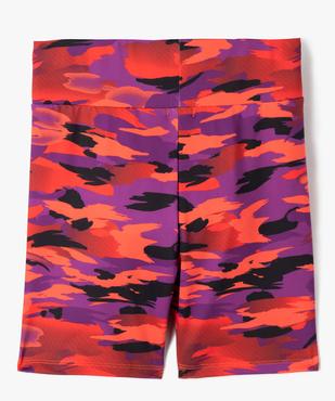 Short de sport fille ajusté en maille extensible vue3 - GEMO (JUNIOR) - GEMO