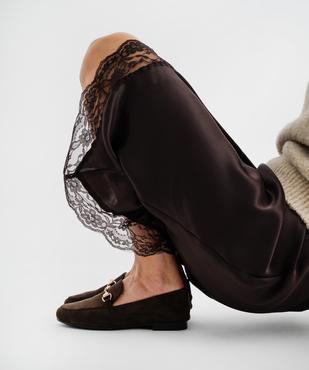 Mocassin en suédine avec bijou femme - Valentina Baldano vue2 - VALENTINA BALDA - GEMO