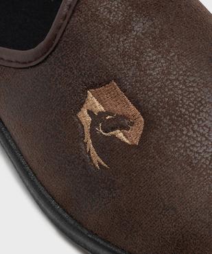 Chaussons mules avec logo brodé homme vue6 - G'FLEX GEMO FOR GOOD - GEMO