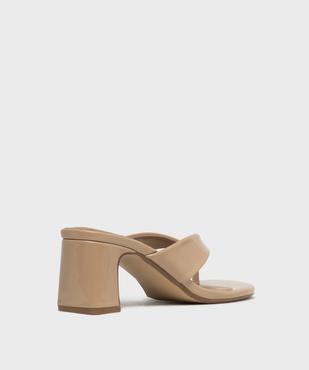 Mules à talon large et entredoigt femme - Follow Me vue4 - FOLLOW ME - GEMO