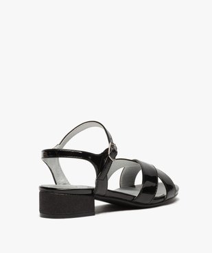 Sandales fille à talon carré pailleté vue4 - GEMO (ENFANT) - GEMO