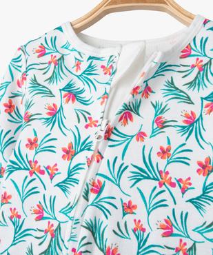Pyjama dors-bien imprimé avec fermeture zippée devant bébé fille vue2 - GEMO 4G BEBE - GEMO